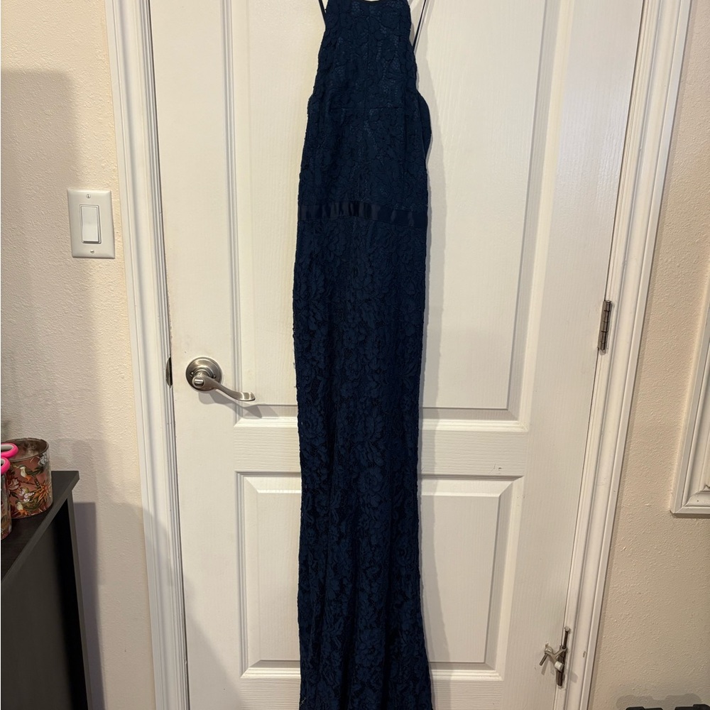 Lulu's Navy Lace Dress